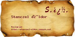 Stenczel Áldor névjegykártya